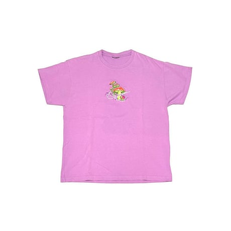 【USED】90'S SWOOSH WITH MUSHROOM EMBROIDERY T-SHIRT