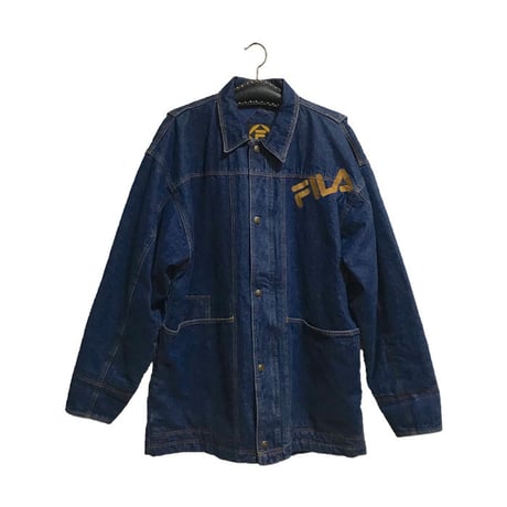 【USED】90'S FILA OVERSIZED DENIM JACKET
