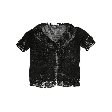 【USED】00s SIXTH SENSE CROCHET KNIT S/S CARDIGAN