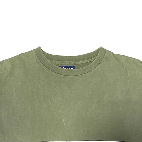 【USED】90'S STUSSY SWITCHING LINE T-SHIRT
