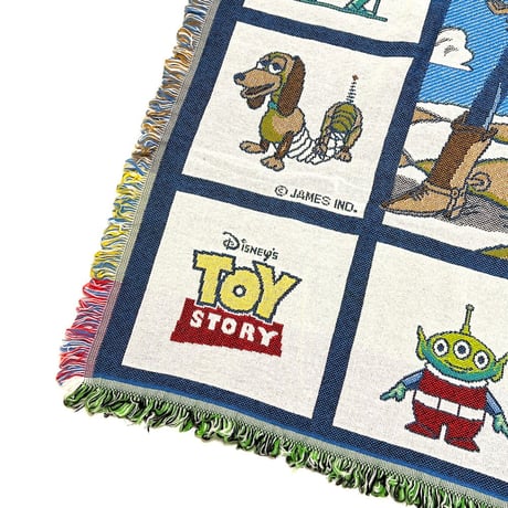 【USED】90's-00's DISNEY TOY STORY WOVEN BLANKET