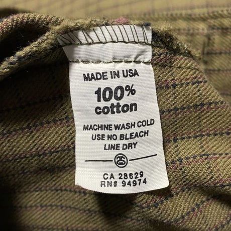 【USED】90'S  OLD STUSSY COTTON JACKET