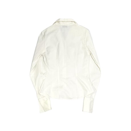 【USED】90'S ANNE FONTAINE OPEN COLLAR BLOUSE