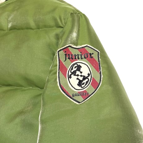 【USED】90's Junior Gaultier Cropped Hooded Puffer Jacket Olive Green