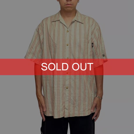 【USED】90's-00's VANS CHECK S/S BUTTON SHIRT