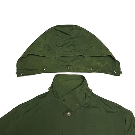 【USED】90's Henry Cotton's Dark Green Nylon Hooded Field Jacket