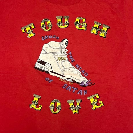 【USED】80's TOUCH LOVE CRUSH THE HEAD OF SATAN T-SHIRT