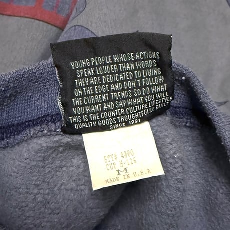 【USED】90's COUNTER CURTURE SWEATSHIRT SLATE BLUE