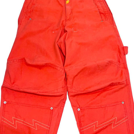 【USED】90'S W.&L.T. DEFORMATION PAINTER PANTS