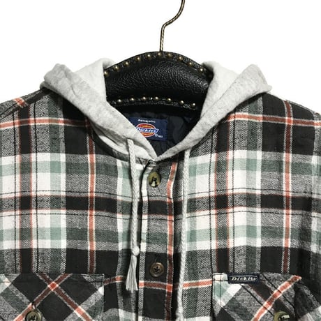 【USED】90'S DICKIES HOODED SHIRT JACKET