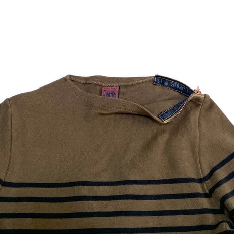 【USED】90'S GAULTIER JEANS BORDER COTTON KNIT SWEATER