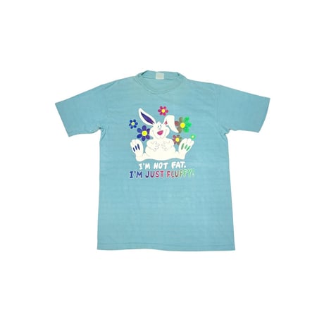 【USED】80's I'M NOT FAT. I'M JUST FLUFFY! RABBIT T-SHIRT