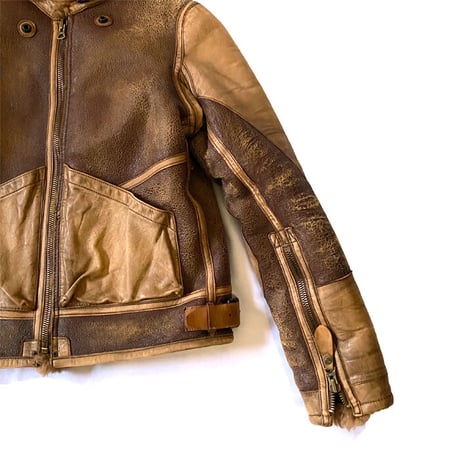 【USED】POLO RALPH LAUREN SHEARLING BOMBER JACKET