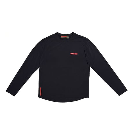 【USED】90's-00's PRADA SPORT  L/S T-shirt w/ Rear Zip Pocket