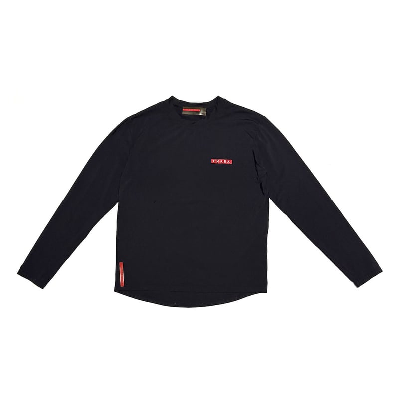 USED】90's-00's PRADA SPORT L/S T-shirt w/ Rea