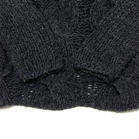 【USED】00'S ANN DEMEULEMEESTER WOOL × ALPACA LOW GUAGE KNIT