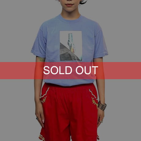 【USED】00's UNKNOWN BURNING SOCKS ART PHOTO T-SHIRT
