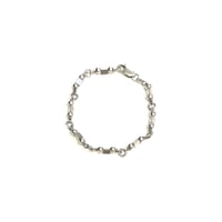 【USED】Vintage SILVER925 SPHERE TRIANGEL CHAIN BRACELET MADE IN ITALY