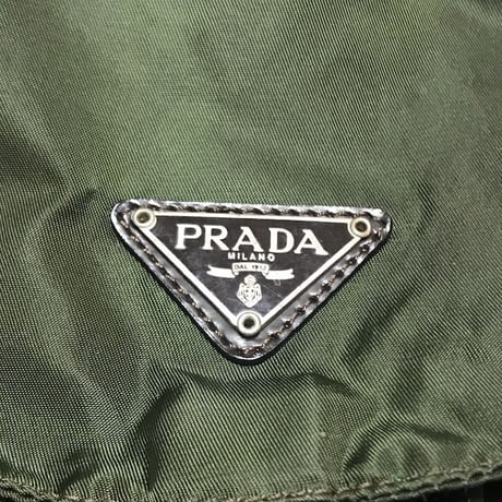 【USED】VINTAGE PRADA NYLON MINI BACKPACK GREEN