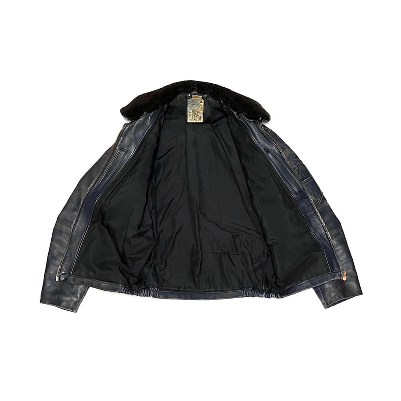 USED】70's FRENCH AIR FORCE FLIGHT LEATHER JACK USED】70's FRENCH AIR FORCE FLIGHT LEATHER JACK