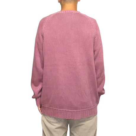 【USED】00's BLUE HARBOUR MARKS & SPENCER COTTON POLY KNIT SWEATER