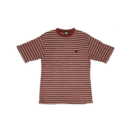 【USED】90's VANS JACQUARD WEAVE BORDER T-SHIRT