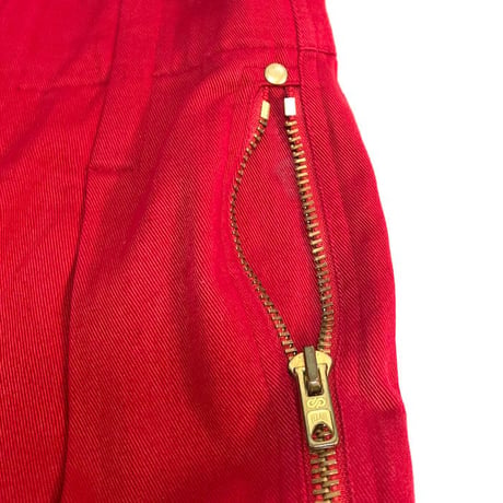 【USED】80'S AZZEDINE ALAIA × ALIMIA CROPPED BIKER PANTS
