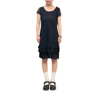 【USED】90's-00's ARMAND THIERY BLACK LACE DRESS