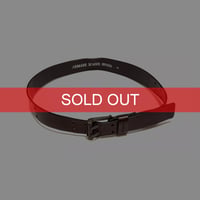 【USED】00's ARMANI JEANS Double Prong Leather Belt Made in Italy