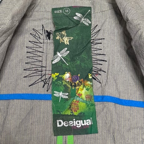 【USED】2010s Desigual Patchwork Chaos Tailored Jacket