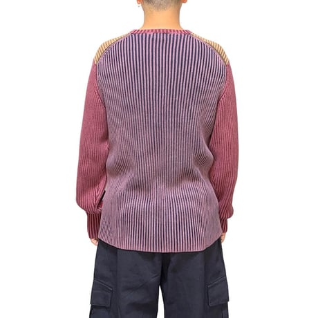 【USED】90'S-00'S LEVI'S OVER DYE RIB KNIT SWEATER