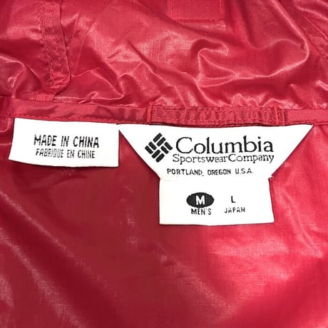 【USED】90'S COLUMBIA PACKABLE PULLOVER NYLON JACKET