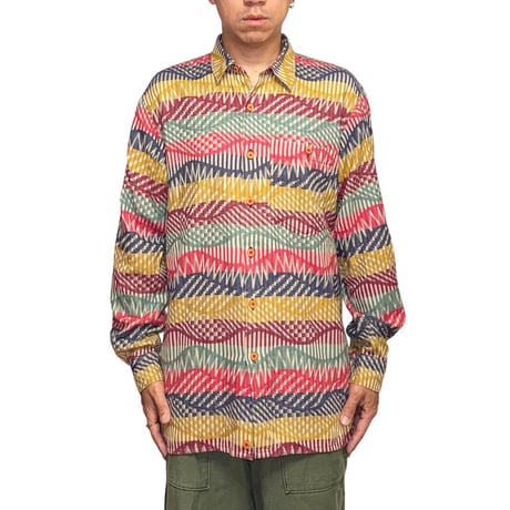 【USED】90's-00's MISSONI Italia Mediterranean Mosaic Pattern Shirt
