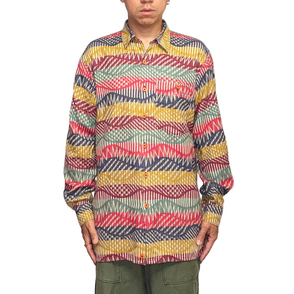 k*様 【極上イタリア製】90s Messori 100%リネンシャツ テラコッ USED】90's-00's MISSONI Italia Mediterranean Mo
