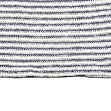 【USED】90's OFFSHORE Newport Beach Loop Knit Border Mock Neck Surf Knit