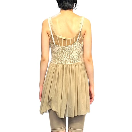 【USED】2010's ASOS Boudoir LINGERIE MINI DRESS
