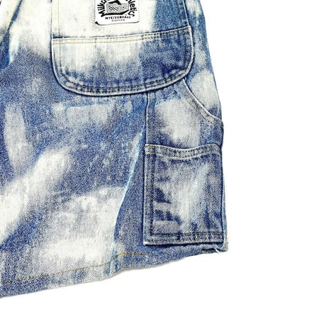 【USED】00'S MILKCRATE ATHLETICS BLEACHED DENIM SHORTS