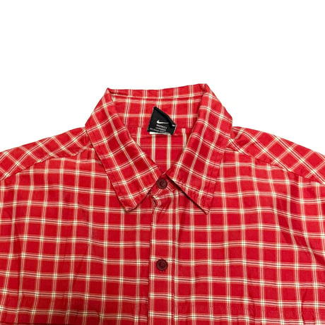 【USED】00's NIKE ACG Plaid DRI-FIT Half Sleeve Shirt