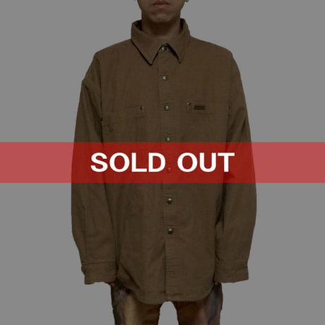 【USED】CARHARTT OVER SIZED COTTON DUCK SHIRT
