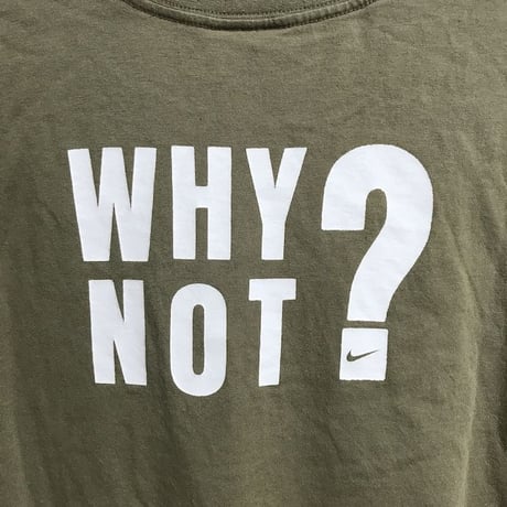 【USED】00'S NIKE "WHY NOT?" T-SHIRT