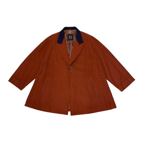【USED】80's Y's YOHJI YAMAMOTO A-LINE PEAKED LAPEL WOOL JACKET