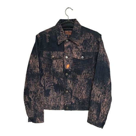 【DEADSTOCK】90'S W&LT JEANS DENIM JACKET "shave your jeans"