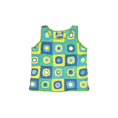 【USED】00's SIGRID OLSEN SPORT CROCHET VEST