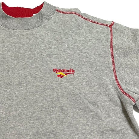 【USED】90'S REEBOK ONE POINT LOGO EMBROIDERY SWEATSHIRT