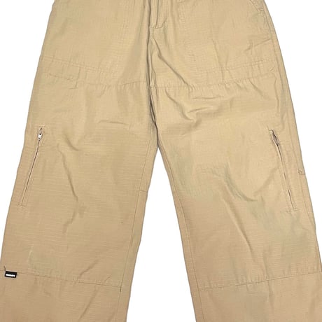 【USED】00's MINOR LABEL RIPSTOP 6-POCKET PANTS BEIGE