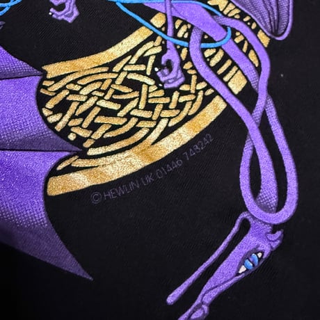 【USED】90's Hewlin UK Celtic Dragon Art T-shirt