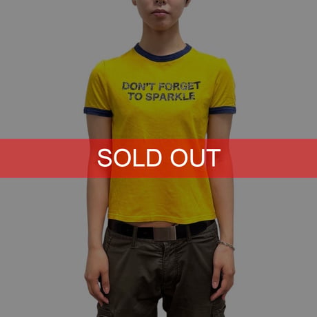 【USED】00's DON'T FORGET TO SPARKLE CHIBI T-SHIRT