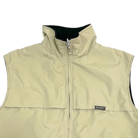 【USED】90'S-00'S STUSSY REVERSIBLE VEST