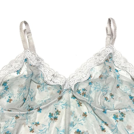【USED】80's SMALL FLORAL PATTERN CHIFFON CAMISOLE