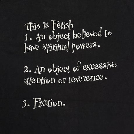 【USED】90's Joan Jett and the Blackhearts "Fetish" T-SHIRT